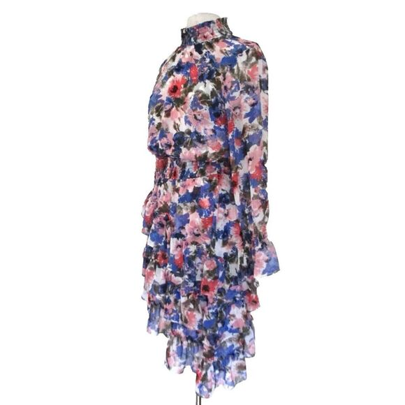 MISA X REVOLVE Los Angeles Savanna Dress in Tie Dye Floral asymmetrical Size S - Picture 3 of 14